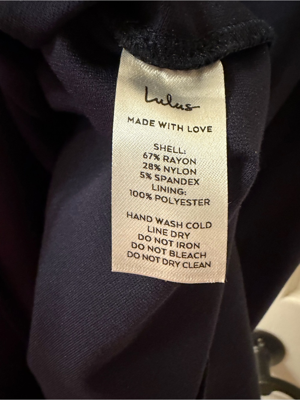 Lulu's Navy Off-Shoulder High-Low Mermaid Dress - Picture 3 of 4